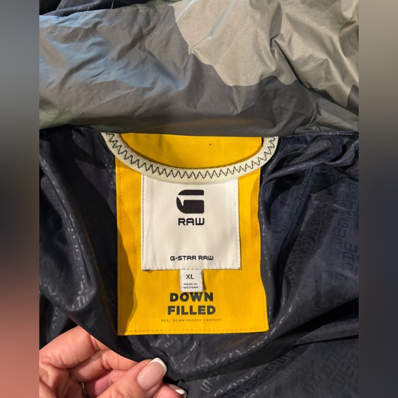 G-Star Raw Whistler Camo Down (80% Duck Down) Puffer Jacket Men’s Large - Picture 3 of 6